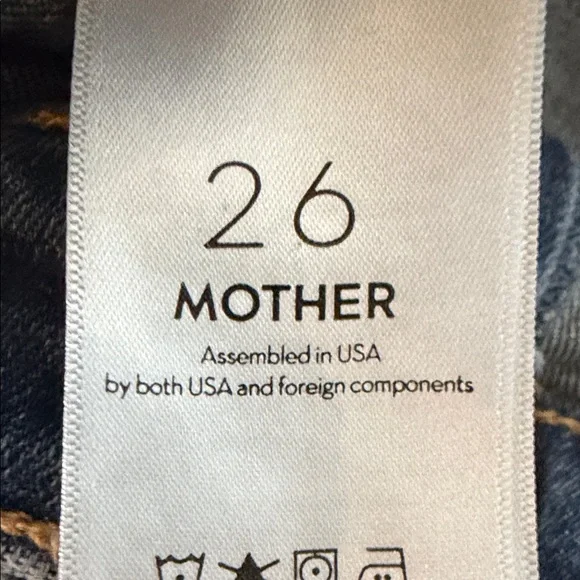 MOTHER Straight-Leg High-Rise Jeans in Dark Blue Fade - Picture 4 of 6